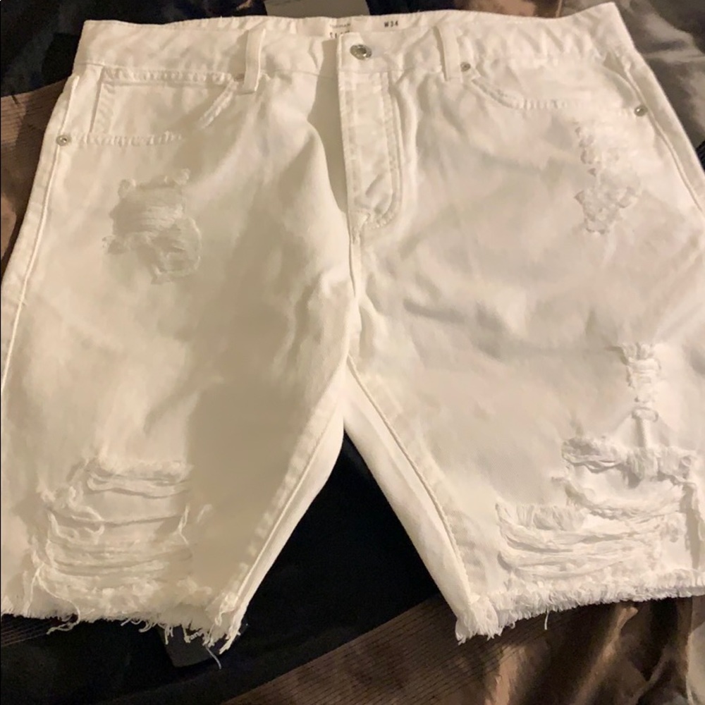White topman shorts